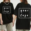 Voor- en achterkant afdrukbare aangepaste t -shirts maken uw ontwerp ext mannen vrouwen print originele hoogwaardige cadeau 220722