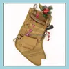 Kerstversiering Feestelijke feestartikelen Thuis Tuin Opknoping Tactische Molle Vader Kous Dump Drop Utility Opbergtas Militair Del