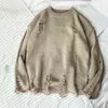Ottimo maglione a maniche lunghe con maglione a molla Antipilline di grandi dimensioni L220801