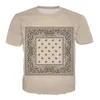 Nuova stampa 3D Bandana Moda Uomo Donna Tute T-shirt girocollo Taglie forti S-6XL Harajuku