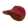 Cappello cavo elastico per adulti per donna Cappellino con visiera parasole Cappello vuoto anti-ultravioletto femminile Protezione UV Cappellini da spiaggia all'aperto per l'estate calda all'ingrosso