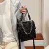 디자이너 - 고급 자카드 체인 작은 정사각형 가방 여성의 소수 다재다능한 핸드백 메신저 가방