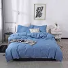 12 Solid Colors Bedding Set King Queen Size Nordic Simple Style Grey Duvet Cover Plain Quilt Comforter Covers Pillowcase 2/3 Pcs