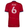 Vereinsmannschaft MLS Royal Salt Lake 6 RUIZ Fußballtrikot 9 MERAM 10 CORDOVA 18 MACMATH 2 BRODY 16 CHANG 12 CALDWELL 21 SCHMITT 7 WOOD Fußballtrikot-Kits Farbe Rot Sportuniform