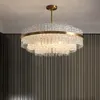 Twisted Glass Tube Kroonluchter Moderne Light Luxe Crystal Kroonluchter Woonkamer Lamp Nieuwe Restaurant Lampen Slaapkamer Kroonluchters