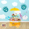 Kids Kitchen Play Toys for Girls Ice Cream Push Up Children Cooking Set Pretend For Boy 220725