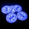 LED Coaster Lighting Coasters 6 cm 4-6 LED Lekkie butelki Glorifier LED Naklejki Pirestery Drinks Flash Light Up kubki idealne