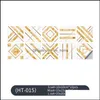 Tile Stickers Decorative Home Decor Garden 200X200Mm Geometric Wall Border Waterproof Self-Adhesive Pvc Sticker For Bathroom Kitchen Drop