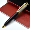 Promotion argent/noir voiture stylo à bille bureau administratif papeterie fournitures luxurs écrire recharge stylos pas de boîte