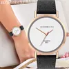 Wristwatches Frosted Nogged Dials With Thin Straps Simple Casual Quartz Ladies Watch 2022 Watches For Women