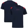 2022 포뮬러 1 레이싱 슈트 새로운 F1 티셔츠 팀 유니폼 짧은 슬리브 커스텀 레이서 동일한 스타일 자동차 팬 캐주얼 대형 티셔츠 MO239C248A