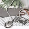 Pendanthalsband Vintage Cross Chain Punk Hip Silver Color Metal Multi-Layer Rock Long For Women Party Jewelrypendant