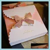 Gift Wrap Event Party Supplies Festive Home Garden Candy Boxes With Bow Romantic Cake Chocolate Package F￶delsedagar Foldbar Carton Wra