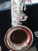 Professionelles Tenor-Saxophon 875EX mit silberfarbener B-Taste, komplett aus Silber gefertigt, fühlt sich angenehm an und ist ein SAX-Jazzinstrument mit professionellem Klang