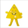 Triangle Cheese Mascot Costumes Christmas Fancy Party Dress Cartoon Character Outfit Suit Adults Size Carnival Easter Advertising Theme Clothing