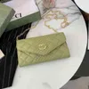 Monederos cartera para mujer color sólido nuevo bolso plegable con temperamento de costura simple