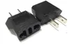 Konverter EU-zu-USA-Adapter, Schweiz, Deutschland, europäisch, amerikanisch, Japan, Taiwan, Korea, Steckeradapter, 6 A, schwarz, weiße Farbe