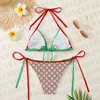 Designerskie stroje kąpielowe Damskie seksowne zestawy bikini Klasyczne stroje kąpielowe z nadrukiem listu Lady Vacation Pool Swim Swimwear