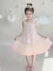 Summer Kids Girls Princess Dresses Baby Girl Wedding Party Tuttu Dress Bilni Cute Bilined Lace Abbigliamento in pizzo