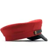 Berets Unisex Red Black Flat Navy Cap Женщины мужской уличный стиль Beret Caps Hats Hats Fishing Capberets