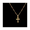 Fijne Sieraden Jezus Hanger Mannen Plated Goud Kleur Ketting Kerst Vrouwen Katholieke Met 45 Cm 60 Cm Chain45013749243208