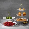 Support à gâteau détachable de style européen à 3 niveaux, pâtisserie, cupcake, assiette de fruits, porte-dessert, décoration de fête de mariage, livraison directe 220307