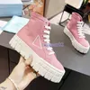 Double Wheel Designer Sneakers High Top Nylon Gabardine Shoes Fashion Platform Trainers Luxury Outdoor Sneaker Triple Thick bottom Shoe