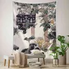 Tapestry Vintage bloemen muurschildering hangende wandtapijten minimalistische kunst Boheemse p