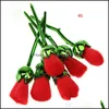 メイクアップブラシツールアクセサリーヘルスビューティー新しい6pcsローズセットmateolored花の形はdhxgg