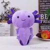 30 cm schattige cartoon salamander poppen axolotl pluche speelgoed verjaardagscadeau knuffel dier kussen