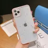 Tillämplig på Candy Color Glitter Pink Star Apple XS Max Mobiltelefonfodral XR Transparent iPhone12 Soft Case 11 droppar lim 8p
