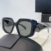 Nouveau Designer Blue Lunettes de soleil OPR 14ZS Hommes Femmes Mode De Luxe Épais Cadre Rectangle Conception Temple Triangle Graphique Top Qualité UV400 Avec Boîte