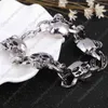 Zoshi Color Men's Steel High Quality Biker Man Skull Charms Bracelet Chain Factory Price Bracelets & Bangles