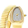 Wristwatches Snake Full Diamond Women Fashion Watch فريدة من نوعها حزام اليابان الكوارتز للسيدات معصم الساعات العلامة التجارية Relogio femininowristwat