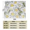 Filtar flanell filt blommor daisy ultra-mjuk mikrofleece för badrock bäddsoffa reser hem vinter vår fallblanketter
