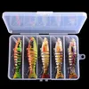 5pc box 11cm 17g Swimbait Wobblers Pike Fishing Lures Artificial Multi Jointed Sections Hard Bait Trolling Carp Fishing Tools 220523