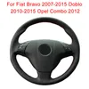 Steering Wheel Covers Customized Car Cover For Bravo Doblo Combo Grande Punto Linea Qubo Vauxhall DIY WrapSteering CoversSteering