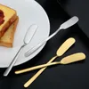 Cheese Knives Multi Purpose Butter Knife Dessert Stainless Steel Jam Spreader Canape Cutter Appetizers Sandwich Cake Cream Tool Western Cutlery Kitchen ZL0252