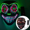 Designer luminoso maschera per il viso decorazioni di halloween luminoso cosplay coser maschere pvc materiale a led fulmini da donna costumi per adulti1056475