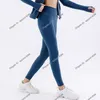 Abbigliamento Leggings Tuta da donna Pantaloni da yoga Cloud Feeling Align Double-face Brushed Nude Feeling 25 pollici Sport Vita alta Fitness Pantalone da jogging in esecuzione