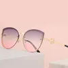 Sunglasses 2022 Style Retro Cat F Designer Women Men Vintage Oversized Pink Sun Glasses Shades UV400 Accessory Eyeglasses7583498