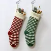 Personalisierte hochwertige Strick -Weihnachtsstrumpfbeutel Strick -Dekorationen Weihnachts -Socking große dekorative Socken C0602G099154047