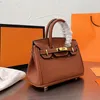 5a qualidade sacolas simples bolsa bolsa feminina crossbody bolsa de ombro couro genuíno ouro ferragem chave bloqueio alça removível bolsas clássicas