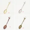 Mini Diamond Spoons Zinc Leloy Tea Scoop Acessórios de cozinha por atacado As ferramentas de cozinha estilo Oriente Médio