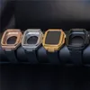 Für die Apple Watch Serie 8 7 6 5 4 SE Premium Edelstahl AP Mod Kit Schutzhülle Silikonbandbandabdeckung 40 mm 41 mm 44 mm 45 mm
