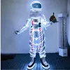 Halloween LED Space Mascot kostymer av h￶g kvalitet tecknad karakt￤r outfit kostym Xmas utomhus festdr￤kt vuxen storlek reklam reklamkl￤der