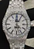 Watches for Mens Mechanical Iced Out Men Fashion Vvs Black Moissanite Diamond Bust Down Swiss Top Brand Wristwatches