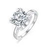 Bague de bijoux Moissanite 3 CT 925 bagues de fiançailles de mariage en argent Sterling