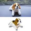 İç dekorasyonlar sevimli baş oyuncaklar araba dekor süsleri beagle başını sallayan köpek gösterge paneli otomatik uyku köpek yavrusu