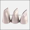 Baking Pastry Tools Bakeware Kitchen Dining Bar Home Garden 3Pcs Rose Diy Icing Pi Tips Sets Nozzles Dhoye